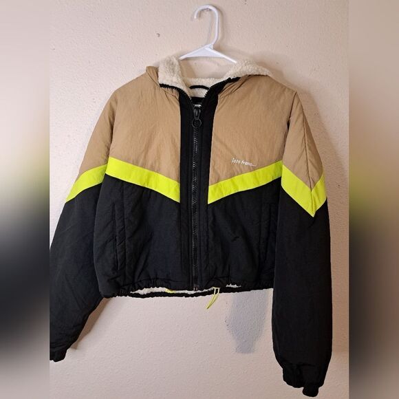 Urban Outfitters fleece lined hooded jacket size large - Picture 1 of 6